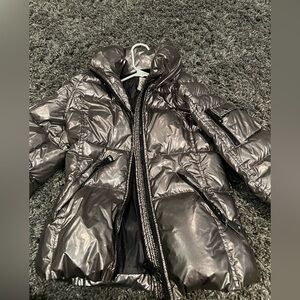 Size 14 girls pewter color SAM coat
Used jacket 
Nice condition